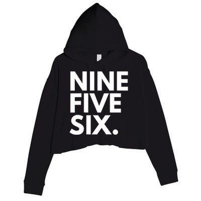 NINE FIVE SIX Area Code 956 Laredo TX Texas USA Crop Fleece Hoodie