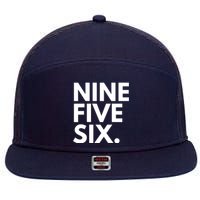 NINE FIVE SIX Area Code 956 Laredo TX Texas USA 7 Panel Mesh Trucker Snapback Hat