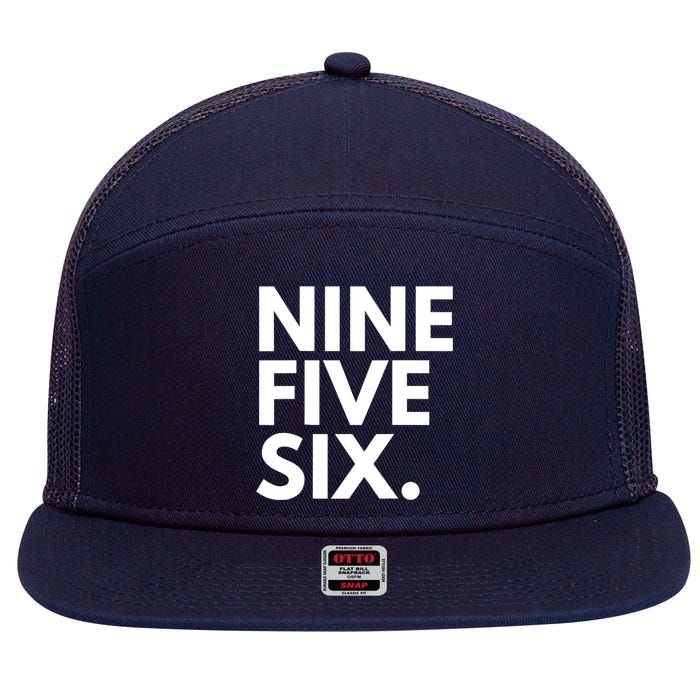 NINE FIVE SIX Area Code 956 Laredo TX Texas USA 7 Panel Mesh Trucker Snapback Hat