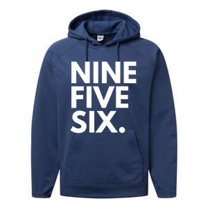 NINE FIVE SIX Area Code 956 Laredo TX Texas USA Performance Fleece Hoodie