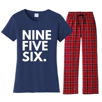 NINE FIVE SIX Area Code 956 Laredo TX Texas USA Women's Flannel Pajama Set