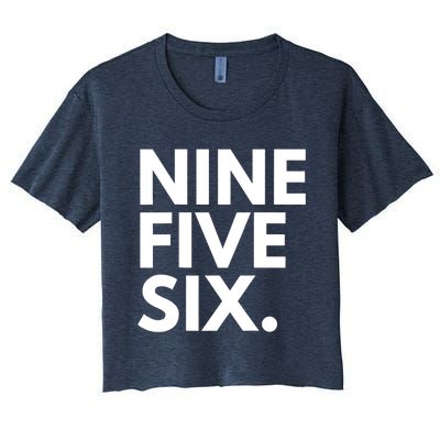 NINE FIVE SIX Area Code 956 Laredo TX Texas USA Women's Crop Top Tee