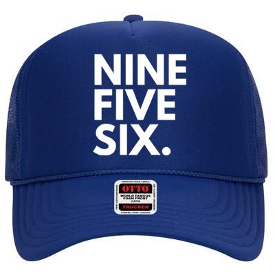 NINE FIVE SIX Area Code 956 Laredo TX Texas USA High Crown Mesh Back Trucker Hat