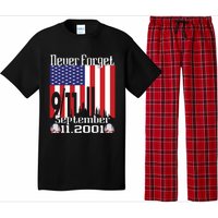 Never Forget September 11 2001 Memorial Day American Flag Pajama Set