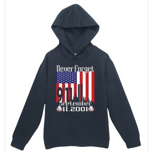 Never Forget September 11 2001 Memorial Day American Flag Urban Pullover Hoodie