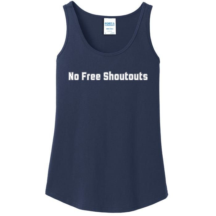 No Free Shoutouts Ladies Essential Tank