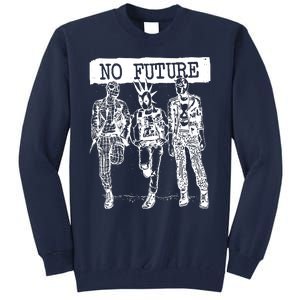 No Future Superhero Punk Tall Sweatshirt