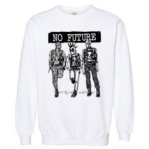 No Future Superhero Punk Garment-Dyed Sweatshirt