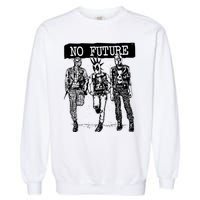 No Future Superhero Punk Garment-Dyed Sweatshirt