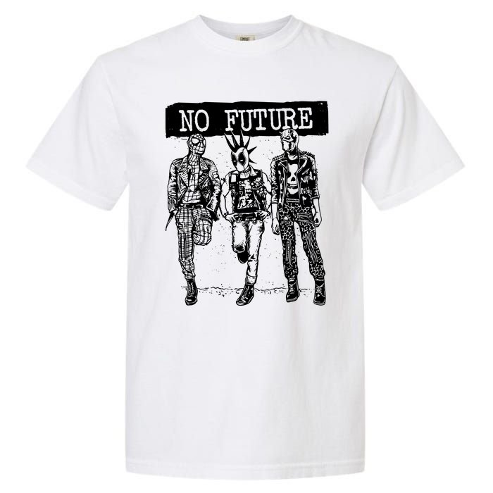 No Future Superhero Punk Garment-Dyed Heavyweight T-Shirt