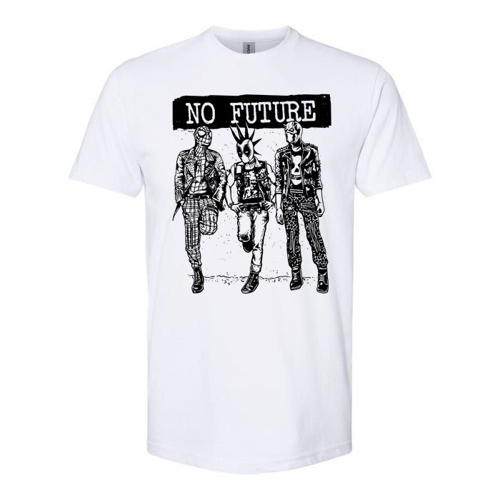 No Future Superhero Punk Softstyle CVC T-Shirt