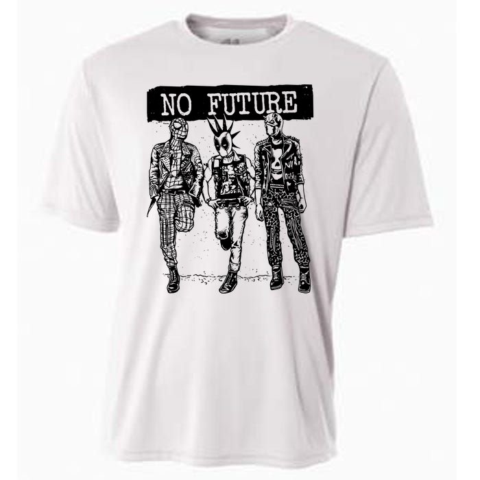 No Future Superhero Punk Cooling Performance Crew T-Shirt