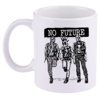 No Future Superhero Punk 11oz C Handle Ceramic Mug