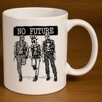 No Future Superhero Punk 11oz C Handle Ceramic Mug