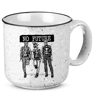 No Future Superhero Punk 15oz Campfire Ceramic Mug