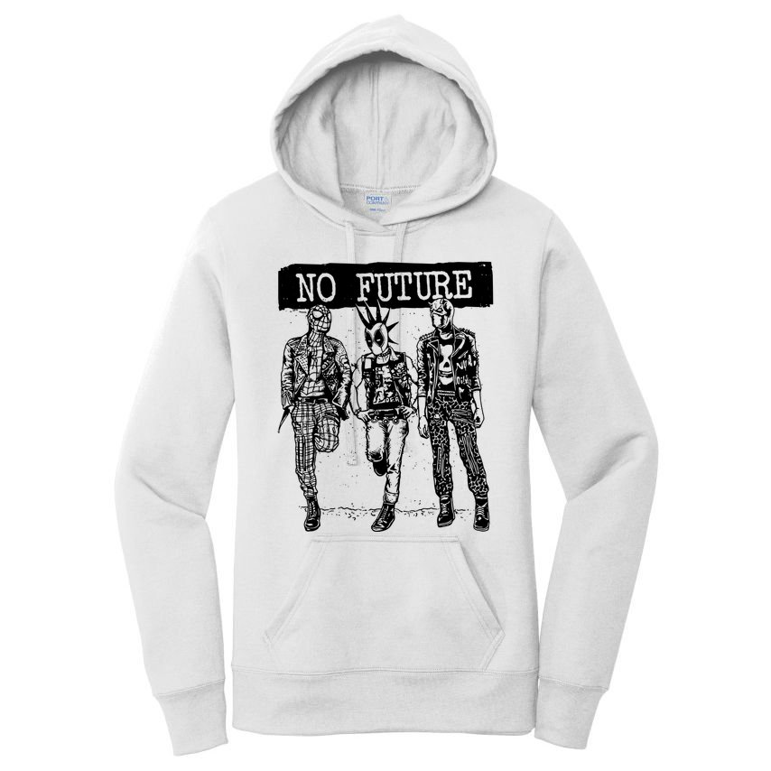 No Future Superhero Punk Women's Pullover Hoodie