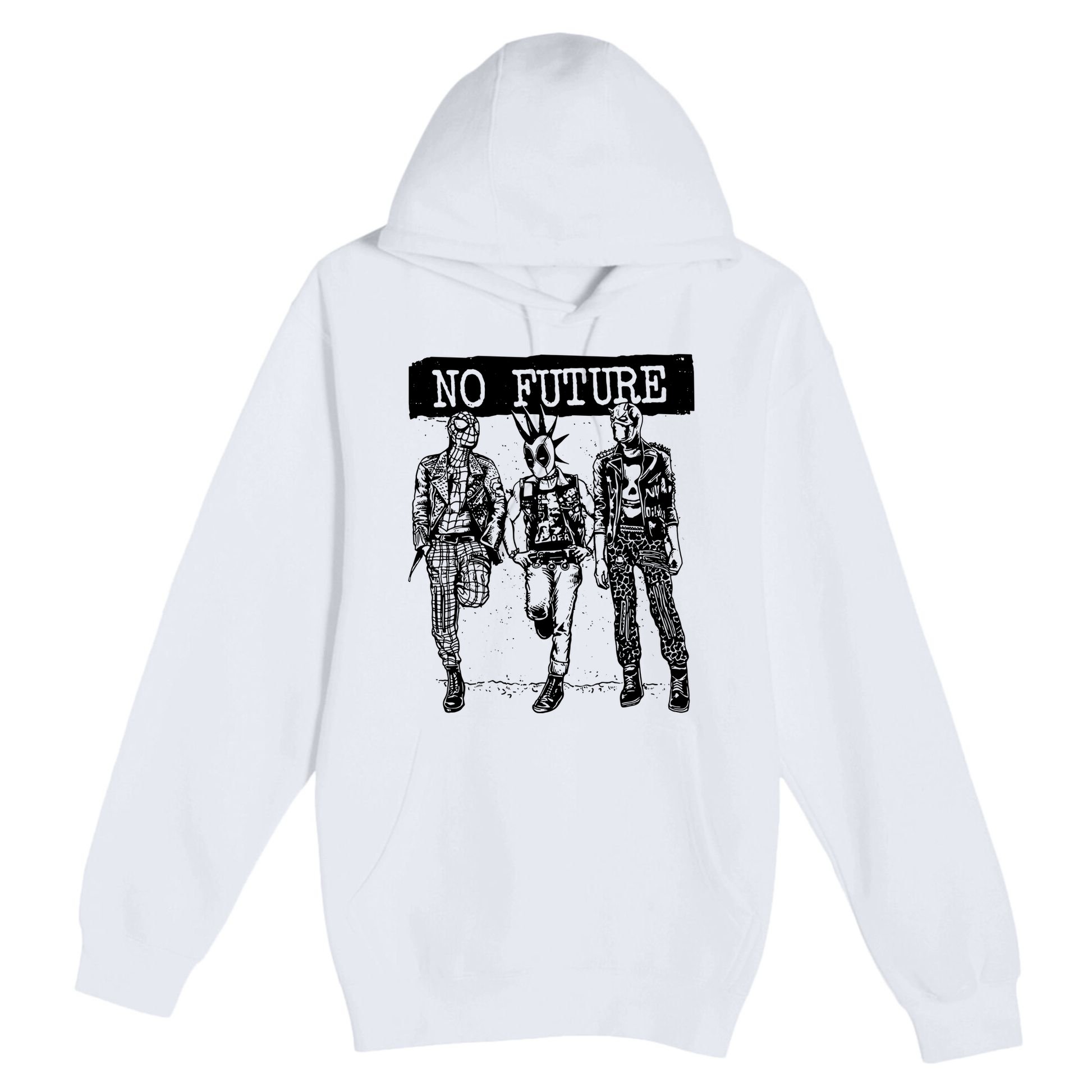No Future Superhero Punk Premium Pullover Hoodie