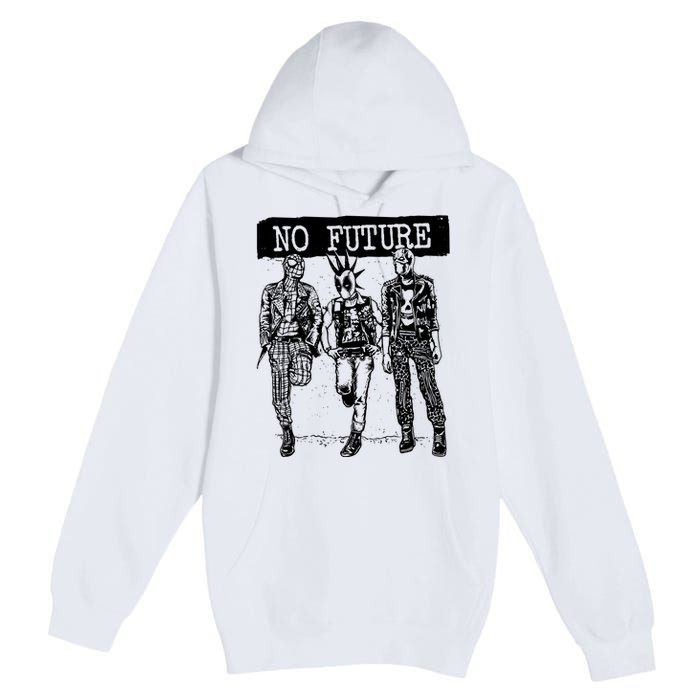 No Future Superhero Punk Premium Pullover Hoodie