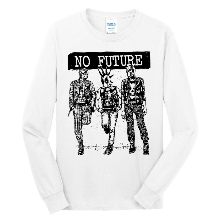 No Future Superhero Punk Tall Long Sleeve T-Shirt