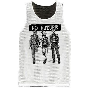 No Future Superhero Punk Mesh Reversible Basketball Jersey Tank