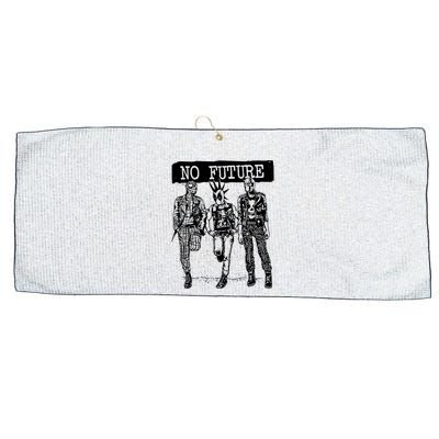 No Future Superhero Punk Large Microfiber Waffle Golf Towel