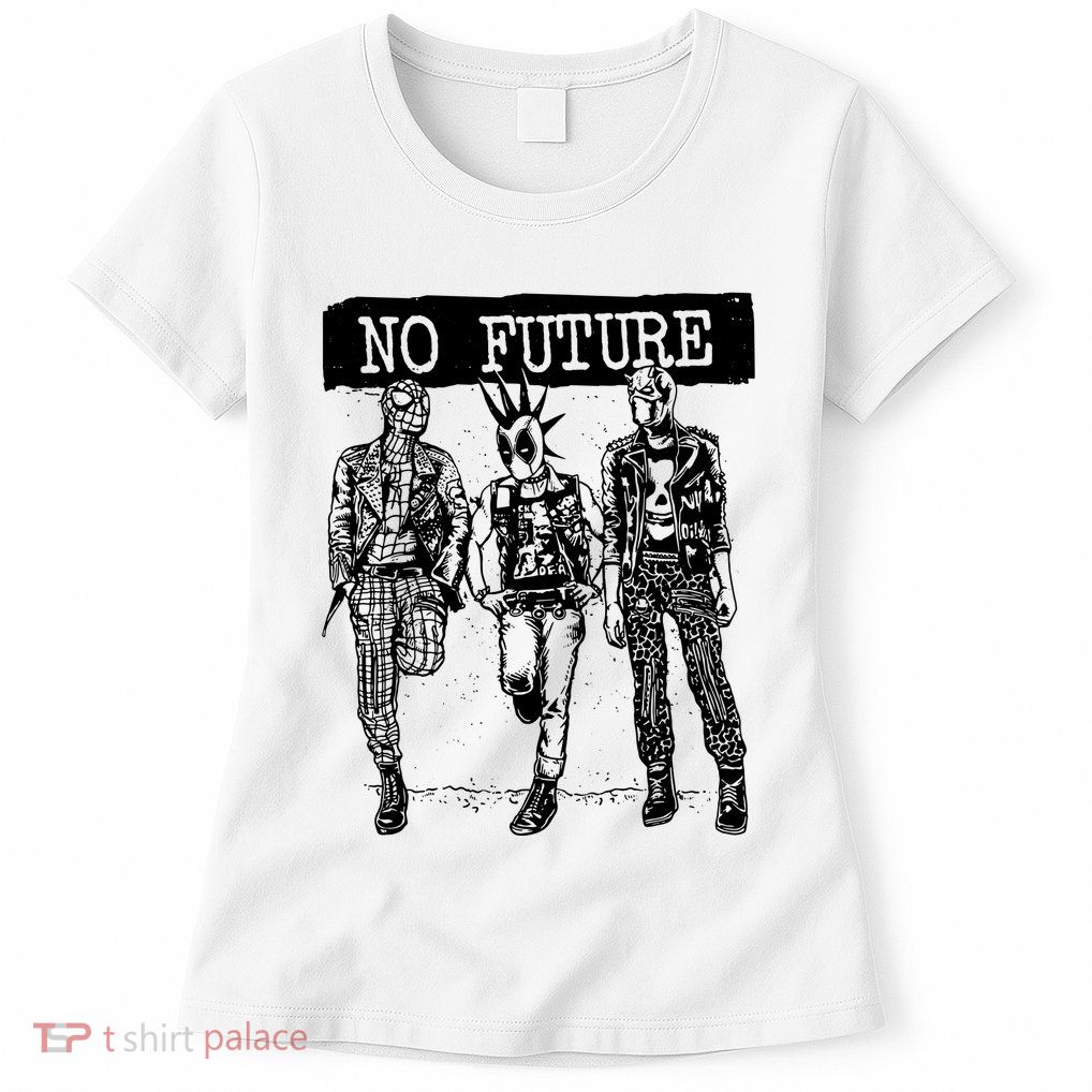 No Future Superhero Punk Womens T-Shirt