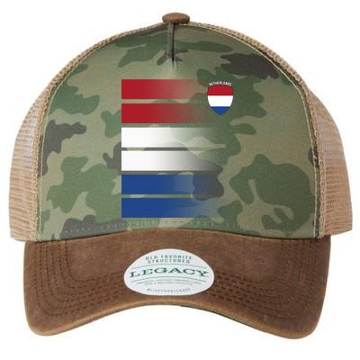 Nederland Flag Sport Logo Legacy Tie Dye Trucker Hat