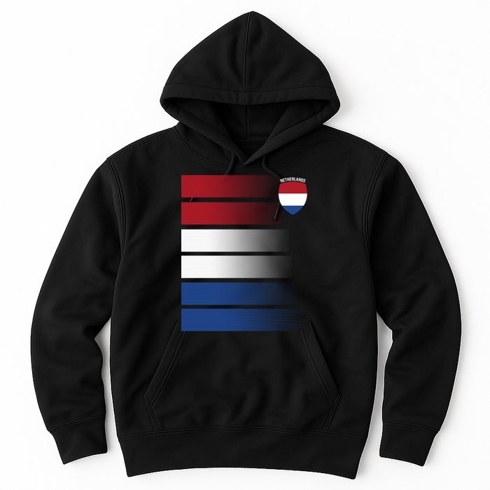 Nederland Flag Sport Logo Hoodie