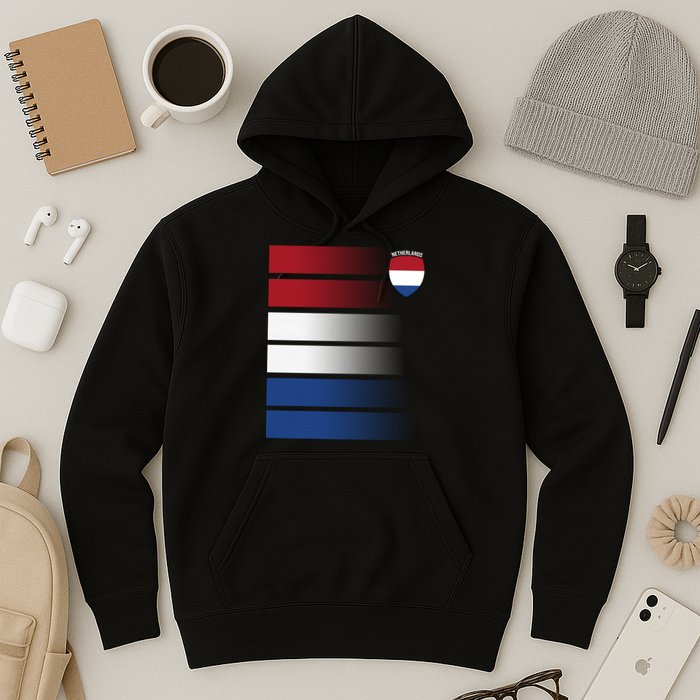 Nederland Flag Sport Logo Hoodie