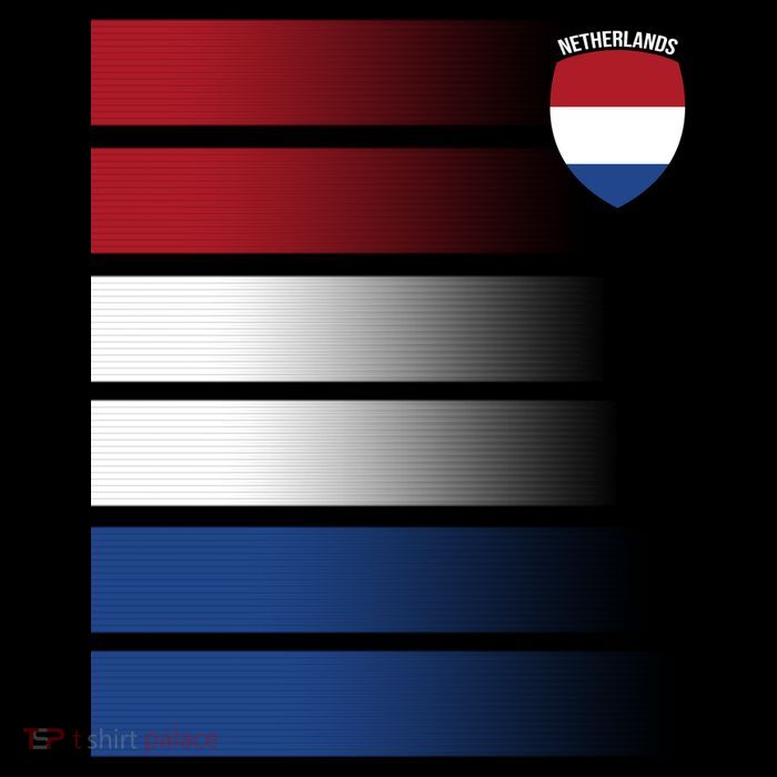 Nederland Flag Sport Logo T-Shirt