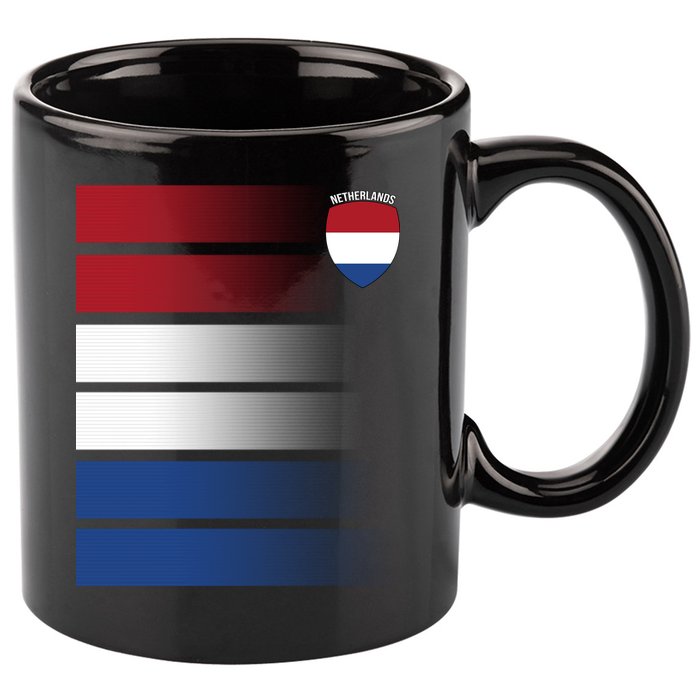 Nederland Flag Sport Logo 11oz C Handle Ceramic Mug