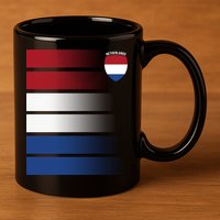 Nederland Flag Sport Logo 11oz C Handle Ceramic Mug