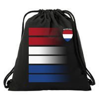 Nederland Flag Sport Logo Drawstring Bag