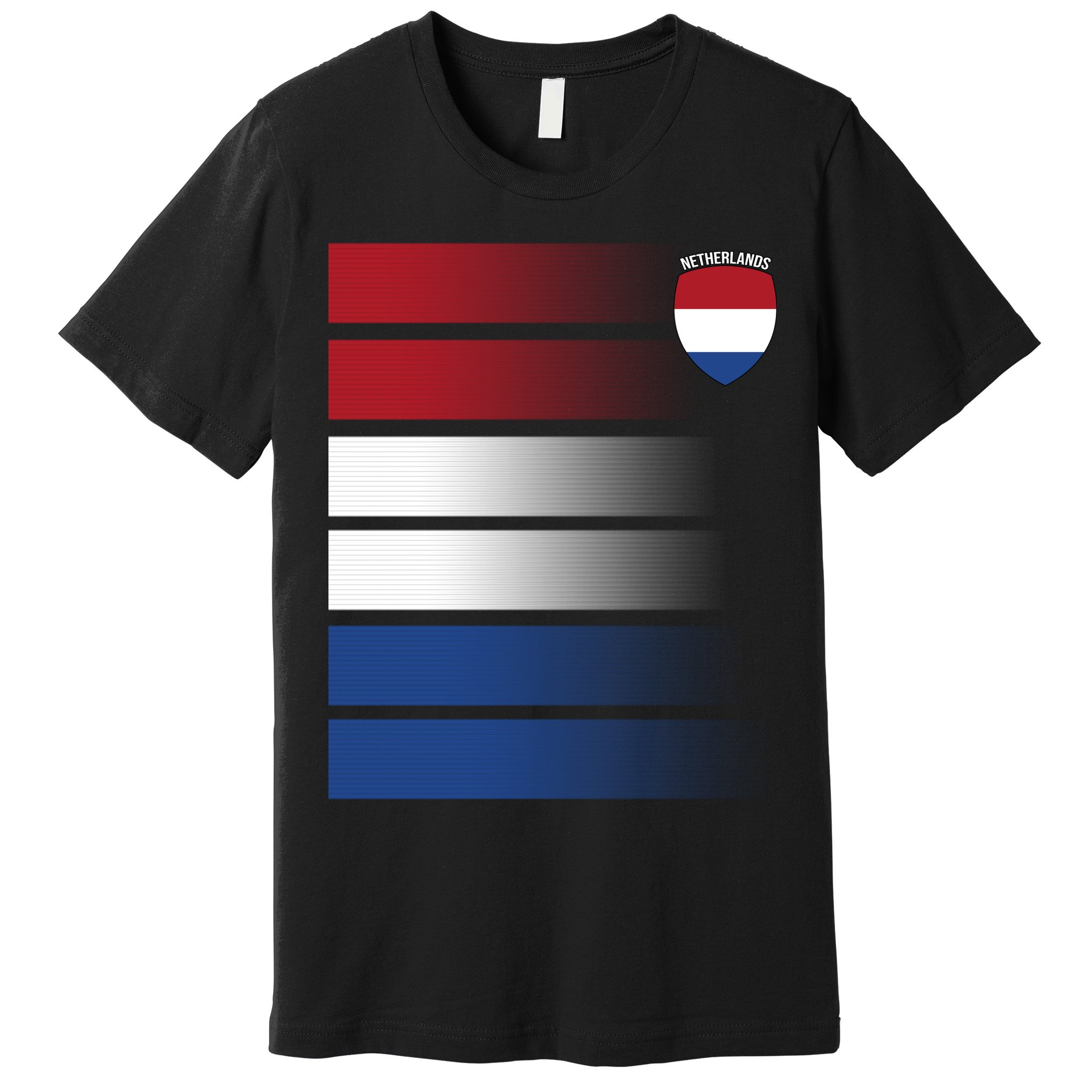 Nederland Flag Sport Logo Premium T-Shirt