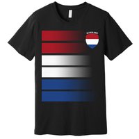 Nederland Flag Sport Logo Premium T-Shirt