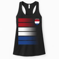 Nederland Flag Sport Logo Womens Tank Top