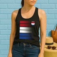 Nederland Flag Sport Logo Womens Tank Top