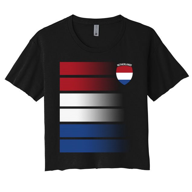 Nederland Flag Sport Logo Crop Top