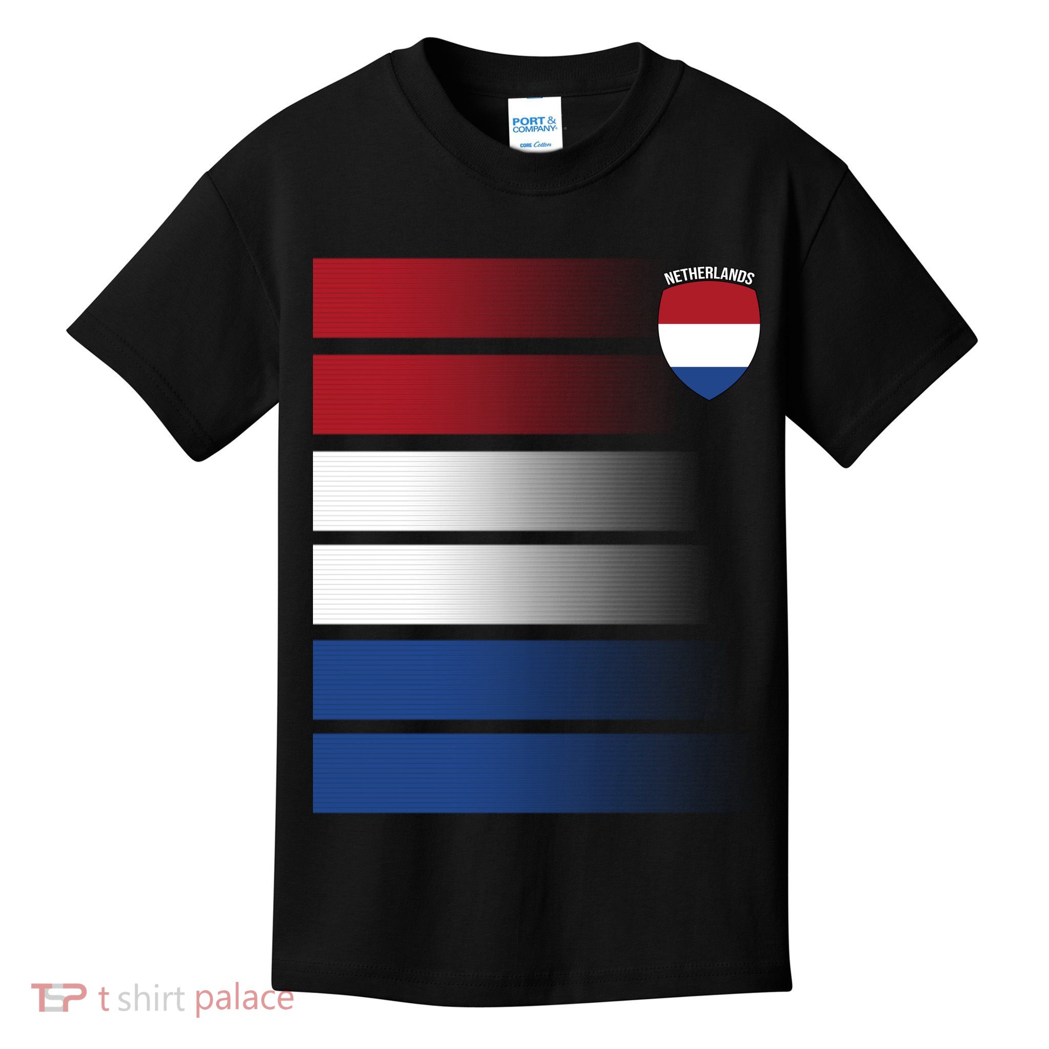 Nederland Flag Sport Logo Kids T-Shirt