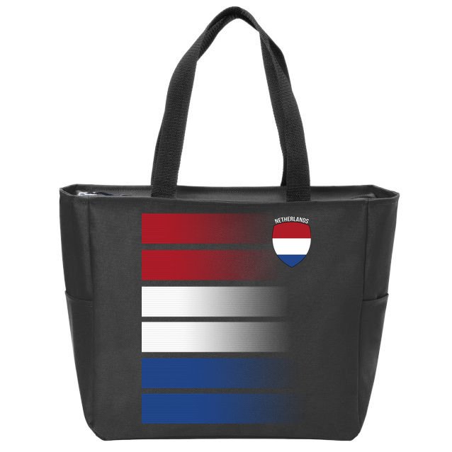 Nederland Flag Sport Logo Zip Tote Bag