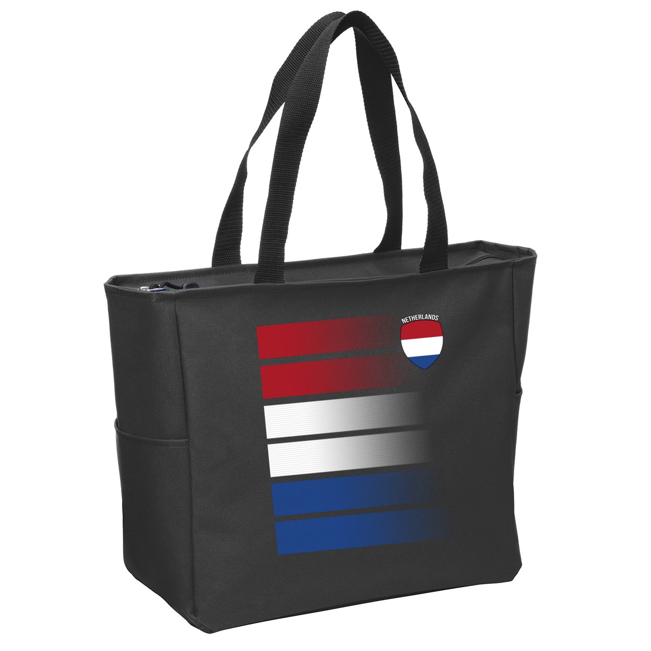 Nederland Flag Sport Logo Zip Tote Bag