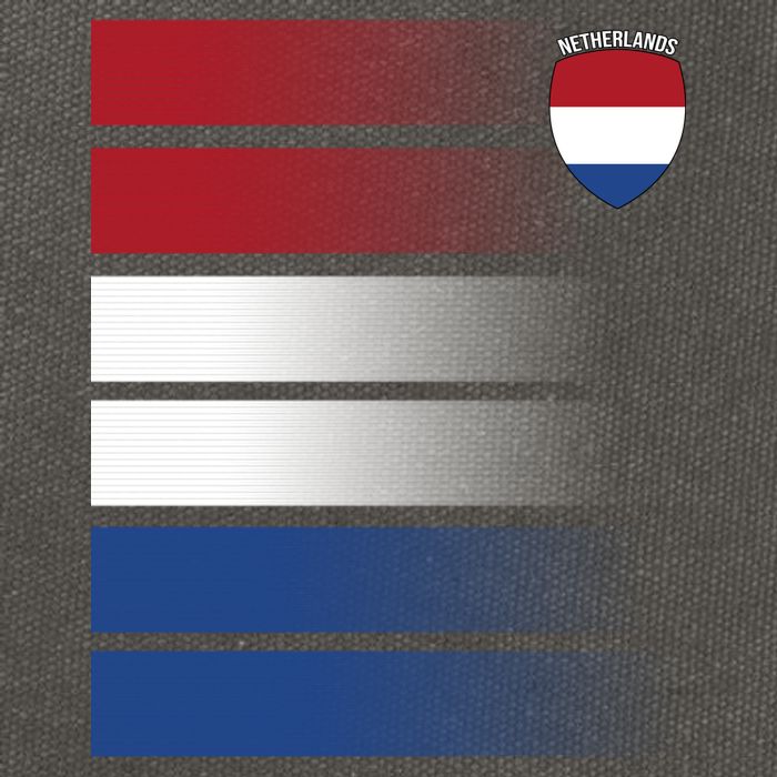 Nederland Flag Sport Logo Cotton Canvas Backpack