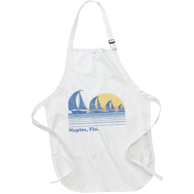 Naples Fl Sailboat T Vintage 80s Sunset Apron