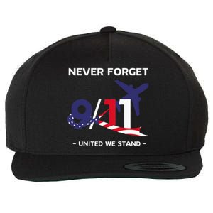 Never Forget September 11 2001 Memorial Day American Flag Wool Snapback Cap