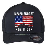 Never Forget September 11 2001 Memorial Day American Flag Flexfit Unipanel Trucker Cap