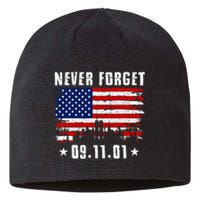 Never Forget September 11 2001 Memorial Day American Flag Sustainable Beanie