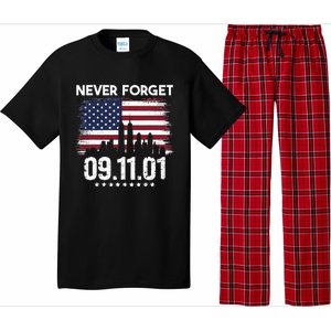 Never Forget September 11 2001 Memorial Day American Flag Pajama Set