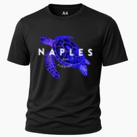 Naples Florida Sea Turtle Scuba Dive Retro Vacation Beach Cooling Performance Crew T-Shirt