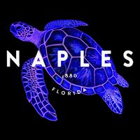 Naples Florida Sea Turtle Scuba Dive Retro Vacation Beach Cooling Performance Crew T-Shirt