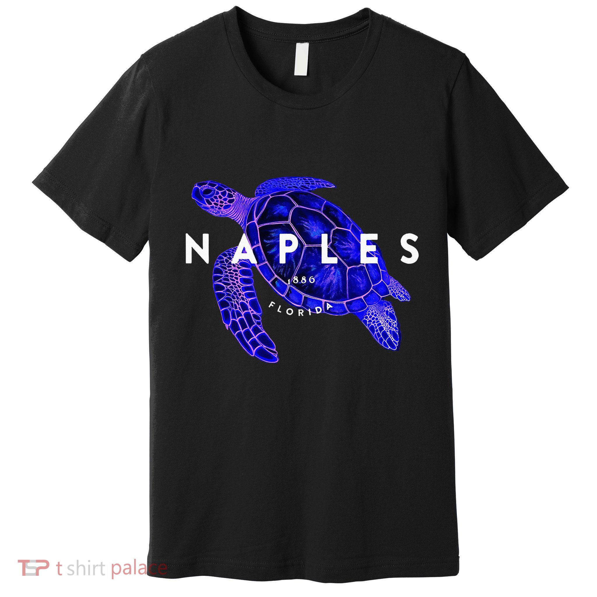 Naples Florida Sea Turtle Scuba Dive Retro Vacation Beach Premium T-Shirt